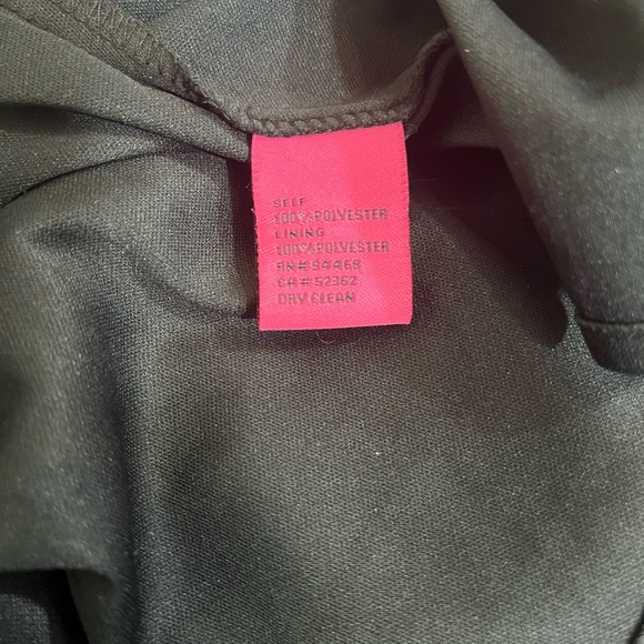 Betsey Johnson Black Long Sleeve Dress With Flower Design Size 8 - Picture 5 of 5